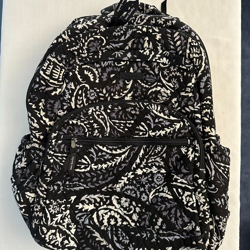 Vera Bradley Black and White Patterned Backpack